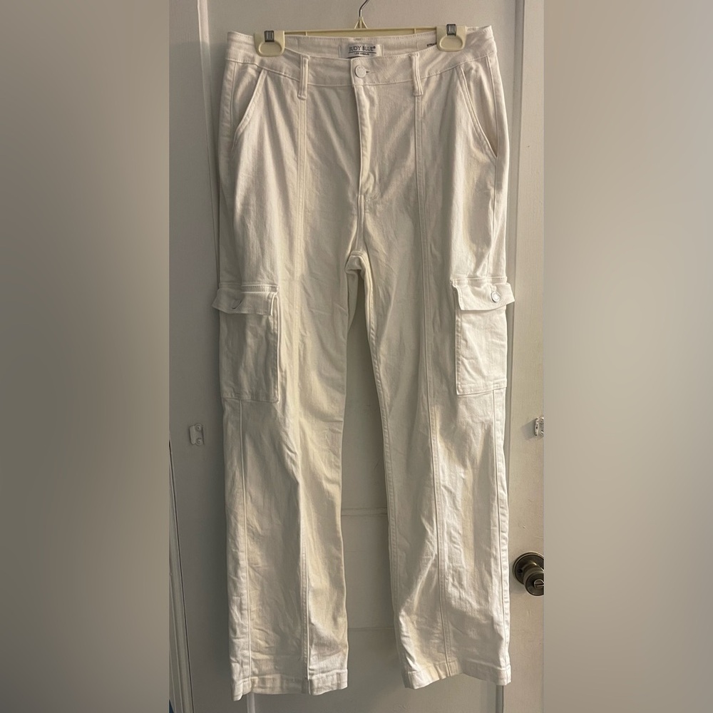 Judy Blue Women's Straight Leg Jeans - White